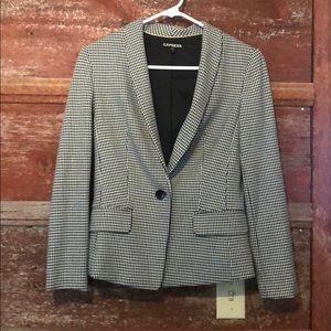 Express Herringbone Blazer